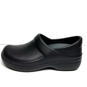 Crocs Women's Neria II Black Slip-On Clogs, Size 7